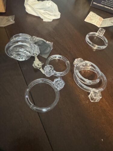 Chastity Cage Male Cock Cage Devices With Ring photo review