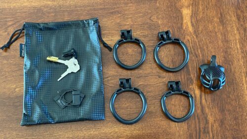 Male Chastity Cage Device Pink Small Lock photo review