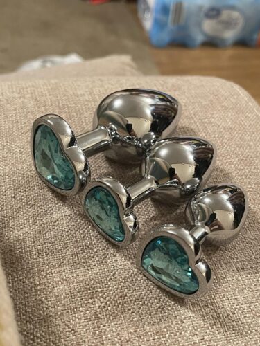 Heart Metal Diamond Butt Plug 3 Peaces photo review