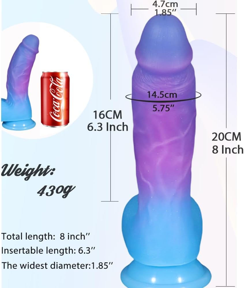 8 Inch Adult Blue Dildo in Pakistan