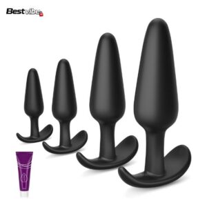 4 PCS Silicone Anal Butt Plug Set