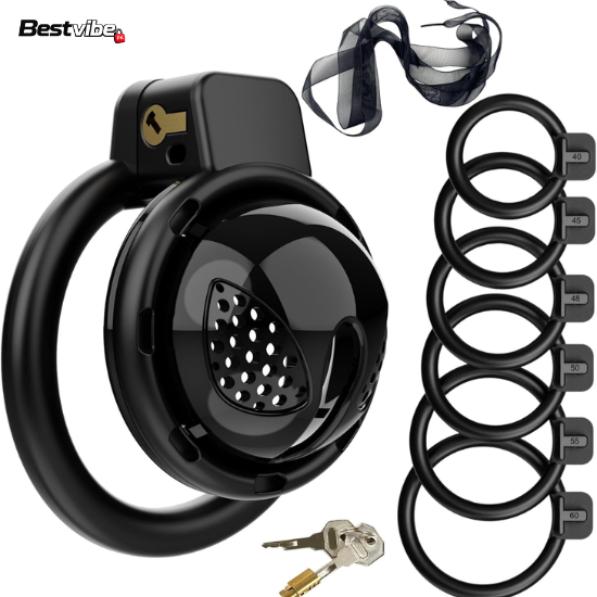 Black Fitness Cage Ring Set