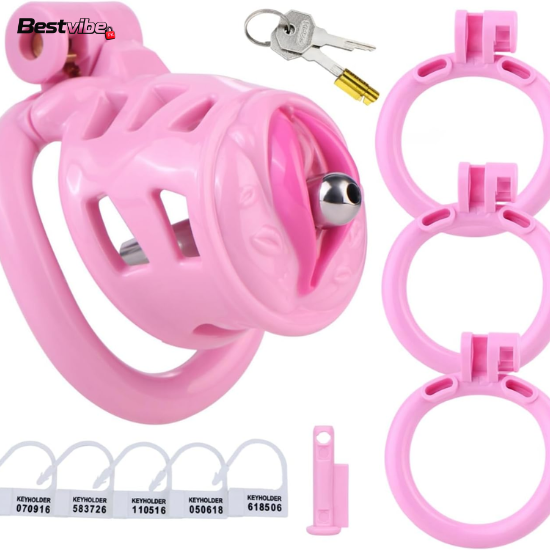 Pink Metal Resin Power Cage